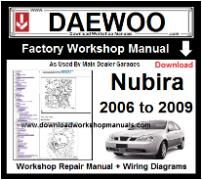 Daewoo Numbra Workshop Manual Download